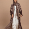 Open Brown/Beige Kaftan Set